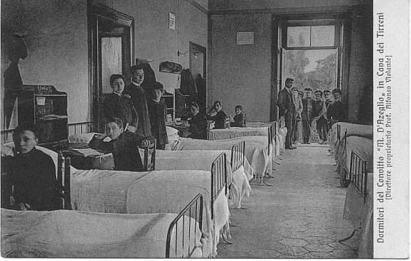 dormitorio del convitto 1919