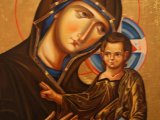 Icona greca della Madonna con bambino