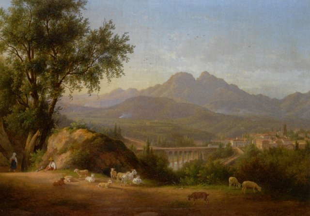 Teerlink Abraham Alexandre A view of Cava 