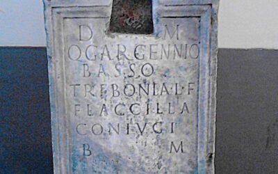 Il cippo sepolcrale romano di Trebonia Flaccilla