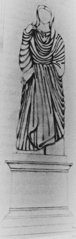 statua ritrovata epitaffio