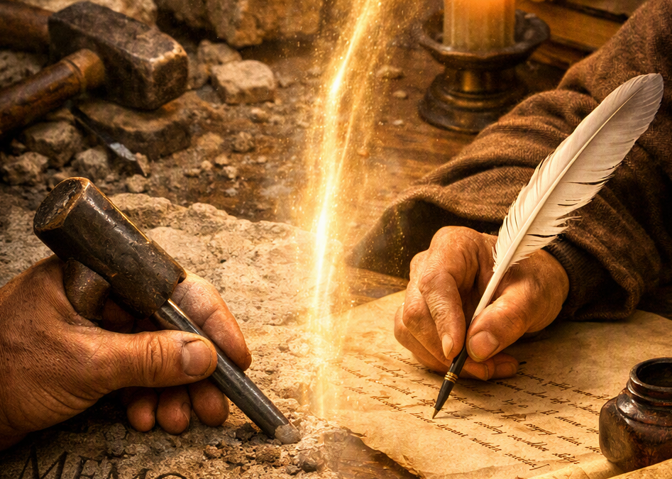 Quando la pietra parlava alla pergamena